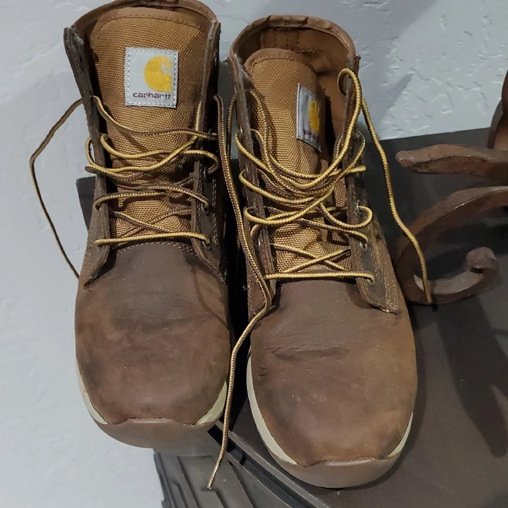 Carhartt Men's Brown and Tan Boots